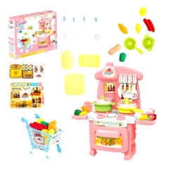 Bộ Đồ Chơi Nấu Ăn Cho Bé Có Xe Đẩy 15386