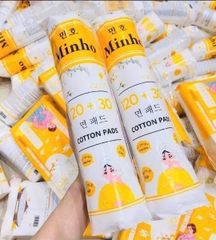 Bông Tẩy Trang 150 Miếng MINHO Cam 15697