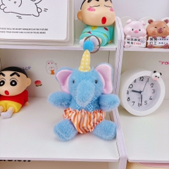 Móc Khóa Gấu Bông Chú Voi Xanh Mặc Đồ 15524