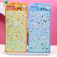 Sticker Nhựa Cứng Dẹp 3D Cute 16513