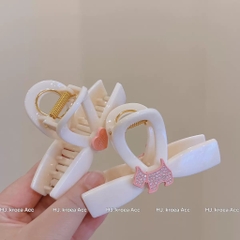 Kẹp Tóc Nhựa Cung Mini 8cm Đính Charm Đủ Mẫu 16334