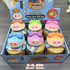 Squishy Mochi Bánh Bao Dẻo Thơm Đội Nơ Giảm Stress 17957