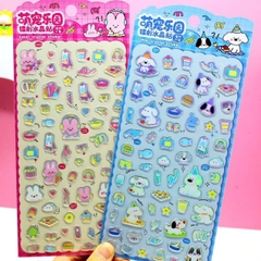 Sticker Nhựa Cứng Dẹp 3D Cute 16513