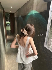 Cột Tóc Scrunchies Burberry Caro Sọc 16154