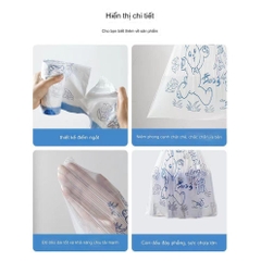 Cuộn 50 Túi Rác Dây Rút Hình Thỏ 13604