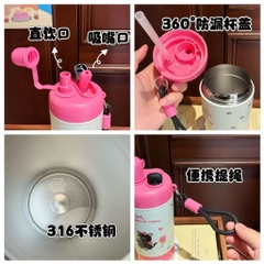 Bình Giữ Nhiệt Vacuum Cup 600ml Đủ mẫu Kèm Quai Dẻo 17577