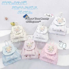 Balo Mini Dây Rút Cute Đính Charm Gấu Bông Cute 17818