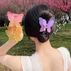 Kẹp Tóc Bướm Màu Thạch/ Gradient Thời Trang Nhám 12786