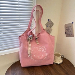 Túi Tote Đeo Vai 2 Mặt Kitty Caro Đỏ 17847