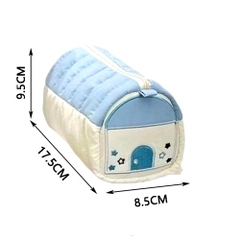Túi Đựng Bút Vải Hình Ngôi Nhà Phối 2 Màu Cute 15231