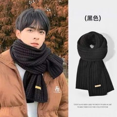 Khăn Len Choàng Cổ Trơn Tag Handmade 20*150cm 16443