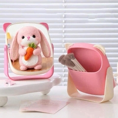 Gương Để Bàn Tai Gấu Có Hộc Để Đồ Phía Sau 17677