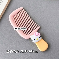 Lược Chải Tóc Cầm Tay Mini Que Kem Đính Charm 16693