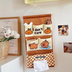 Túi Vải Treo Tường Kiểu Dáng 6 Ngăn Hình Capybara 13614