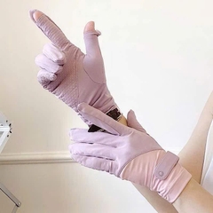 Găng Tay/ Bao Tay Chống Nắng Bấm Nút Thun Lạnh 2 Màu 17312