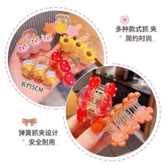 Kẹp Tóc Càng Cua Nhỏ Trong Suốt Đính Charm 10424