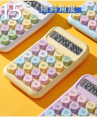 Máy Tính Cầm Tay Màu Pastel 20 Bàn Phím Kèm Pin 15494