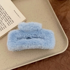 Kẹp Tóc Lông Hình Chữ Nhật Trơn 13Cm Đủ Màu Thời Trang 15600