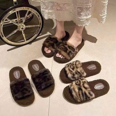 Dép Lông Xù Da Báo Đi Trong Nhà 16695