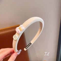 Cài Tóc Bờm Xốp Hoạ Tiết Trẻ Em Đính Charm Cute 1.5cm 17716