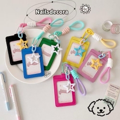 Móc Khóa Thẻ Da Tên, Ảnh Hoạt Hình Dây Dù Cute 16415