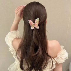 Kẹp Tóc Bướm Màu Xà Cừ 6.5*6.5cm Thời Trang 12822