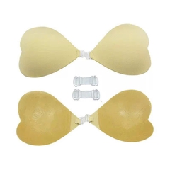Miếng Dán Ngực Silicone Trái Tim Sẵn Keo Kèm Dây Ngực 17554