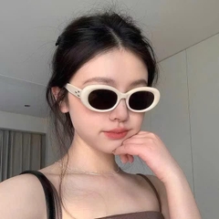 Kính Mát Oval Gọng 3 Ngôi Sao Thời Trang 15712