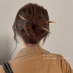 Trâm Cài Tóc Nhựa Xà Cừ Ngã Sóng Phong Cách Trung Hoa 16144