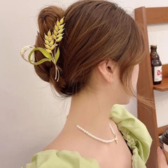 Kẹp Tóc Sắt Hình Bông Lúa Vàng 8681