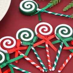 Que Kẹo Nhựa Noel Màu Đỏ 16339