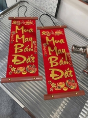 Set 2 Dây Treo Chữ Đỏ Nẹp Gỗ Trang Trí Tết 16643