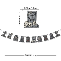 Bộ Dây Trang Trí Halloween Giấy Size S 16147