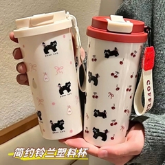 Bình Nước Hoạ Tiết Hoạt Hình Đủ Mẫu Dạng Cafe 500ml 15707