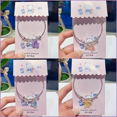 Vòng Tay Xoắn Điều Chỉnh Gắn Charm Hoạt Hình 13598