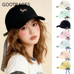 Mũ Lưỡi Trai Thêu Cún Thắt Nơ 17355