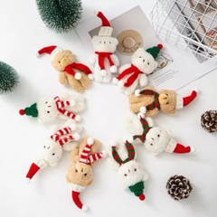 Móc Khóa Gấu Lông Xù Noel 16341