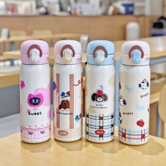 Bình Giữ Nhiệt Nắp Bật Hoạt Hình Kèm Quai Đủ Mẫu 16279