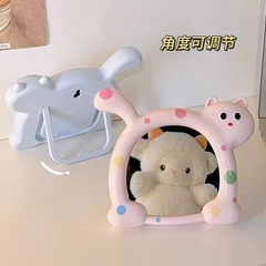 Gương Để Bàn Hình Mèo Vẫy Đuôi Chấm Bi 16441