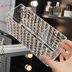 Kệ Nhựa Trong Suốt 3 Ngăn Chữ Nhật Tiện Dụng 16725