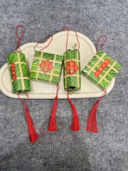 Set 4 Mô Hình Bìa Cứng Bánh Chưng, Bánh Dày Trang Trí Tết 16650