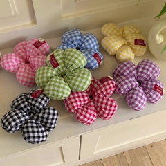 Cột Tóc Hình Bông Hoa Kiểu Phao Loại Nhỏ Caro 15549