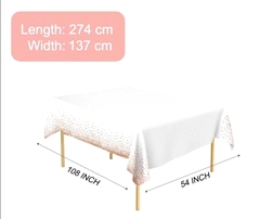 Khăn Trải Bàn Sinh Nhật Họa Tiết Chấm Bi PVC 137x274cm 15242