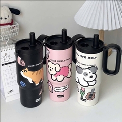 Bình Nước Giữ Nhiệt Quai Cầm Lucky Chain 720ML 15506