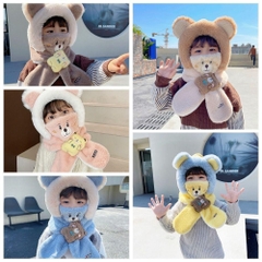 Mũ Lông - Khăn Choàng Cổ - Khẩu Trang Cho Bé 11899