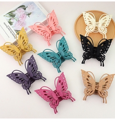 Kẹp Tóc Hình Bướm Nhám Lỗ 14.5*13cm Thời Trang 12825