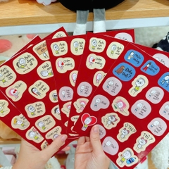 Set 2 Tấm Sticker Meme Đỏ Hài Hước 16783