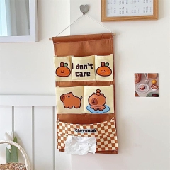 Túi Vải Treo Tường Kiểu Dáng 6 Ngăn Hình Capybara 13614