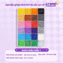 Hộp 24 Màu Hạt Nhựa 17752