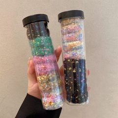 Set Ống 10 Cột Tóc Lông Xù Bản To Màu Sắc 15490